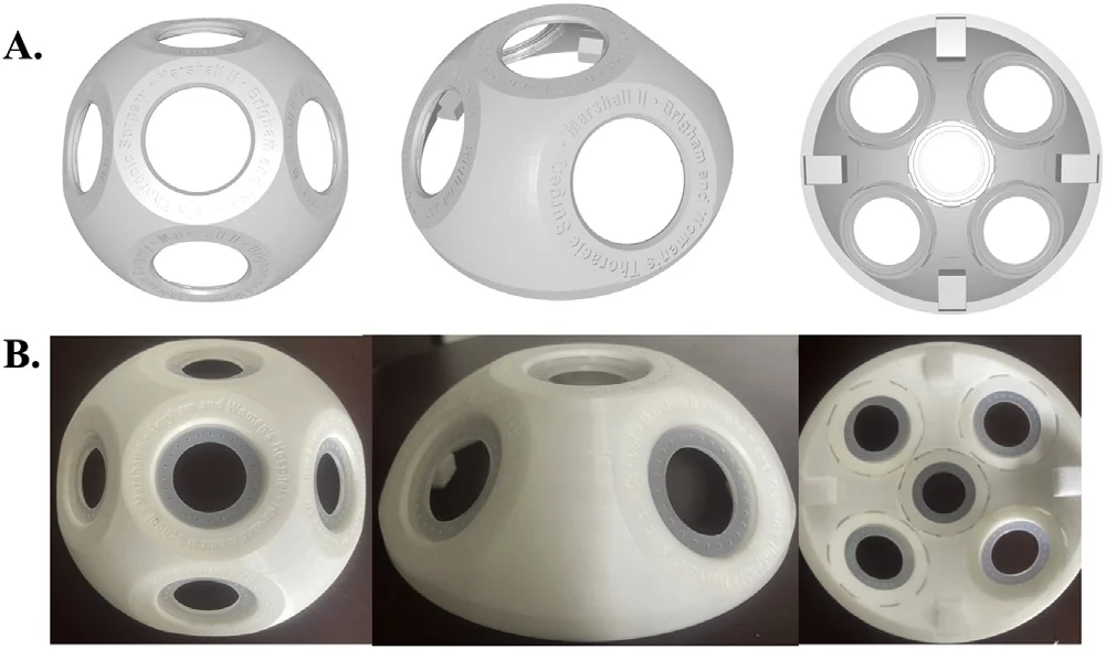 The study's 3D printed surgical suturing simulation platform